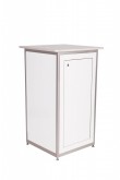 PLINTH OCTANORM LOCKABLE WHITE