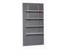 SHELVES WHITE WOOD LEVEL OR SLOPING Adjustable